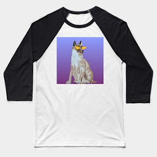 Cat with glasses cat Baseball T-Shirt